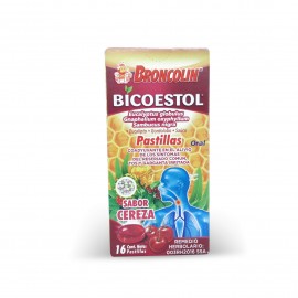 Broncolin Bicoestol Pastillas Sabor Cereza